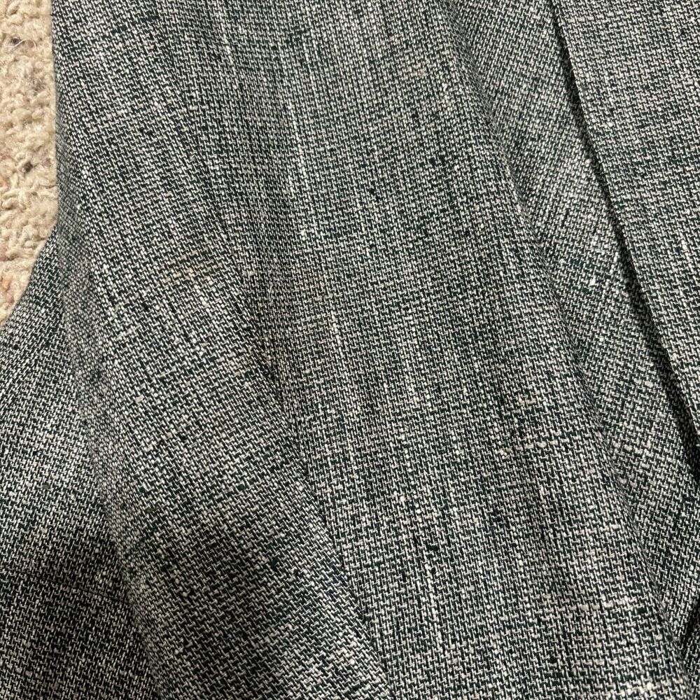 Christian Brooks 100% Silk Gray Blazer Suit Jacket 44 L Tweed 2 Button Pocket US - Picture 9 of 10